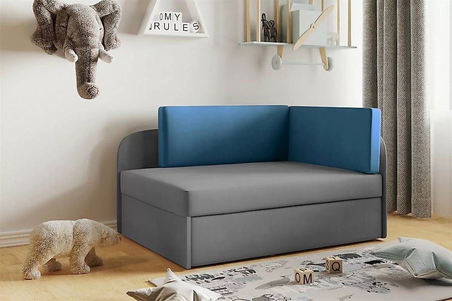 Fun Möbel Kindersofa Sofa Kindersofa Schlafsofa inkl. Bettkasten MAILO Seit günstig online kaufen