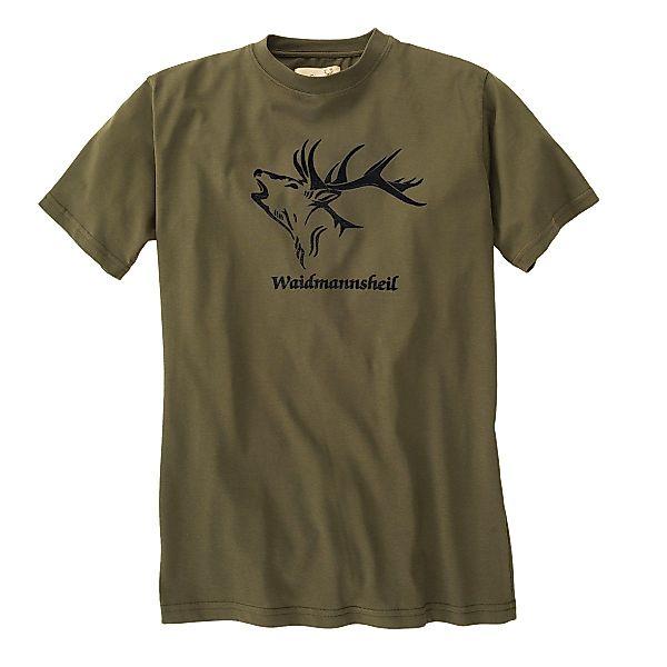 Hubertus Rundhalsshirt Hubertus T-Shirt Waidmannsheil schilf günstig online kaufen