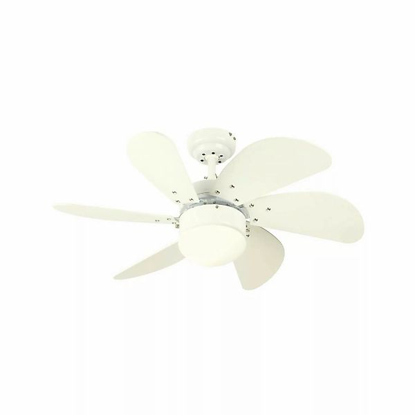 WESTINGHOUSE Deckenventilator Turbo Swirl Weiß 76 cm mit Beleuchtung und Zu günstig online kaufen