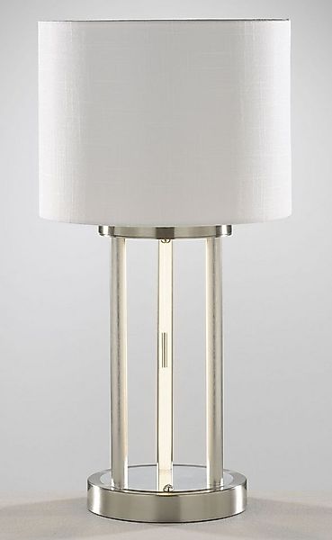 casa NOVA Tischleuchte casa NOVA Tischleuchte DOMI DH 28x55 cm silber Tisch günstig online kaufen