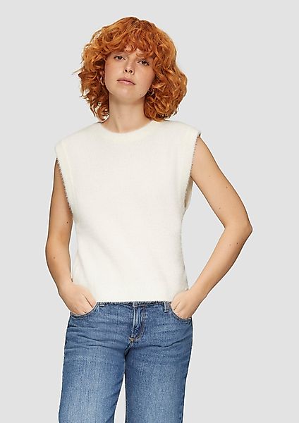 QS Strickpullover Weicher Strickpullunder mit Crew günstig online kaufen