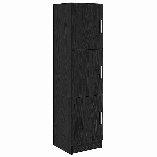 vidaXL Highboard Schwarze Eiche 31,5 x 32 x 124 cm Holzwerkstoff 869347 günstig online kaufen