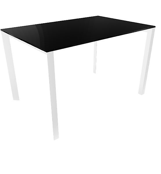 Profilo Konferenztisch 80x120 cm Compactop-Platte Schwarz günstig online kaufen