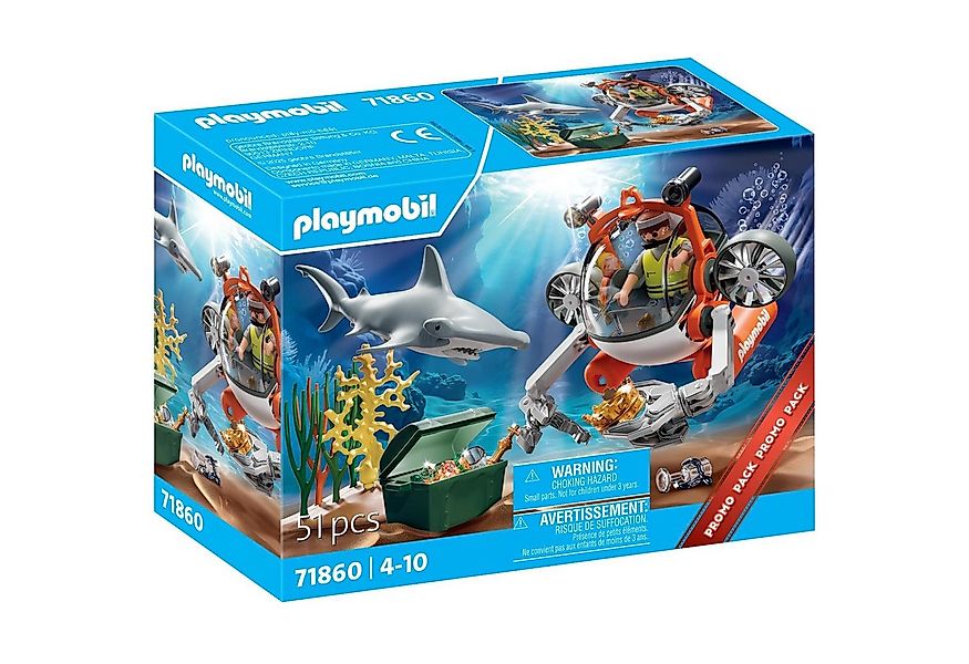 Playmobil® 71860 City Action Schatzsuche mit U-Boot Konstruktions-Spielset günstig online kaufen
