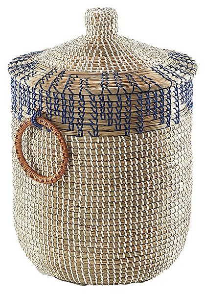 Kobolo Aufbewahrungskorb Korb BOREA aus Seegras inkl. Deckel und Griffen (S günstig online kaufen