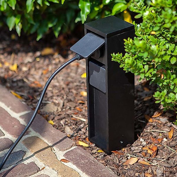 2-Fach-Steckdose in Schwarz günstig online kaufen