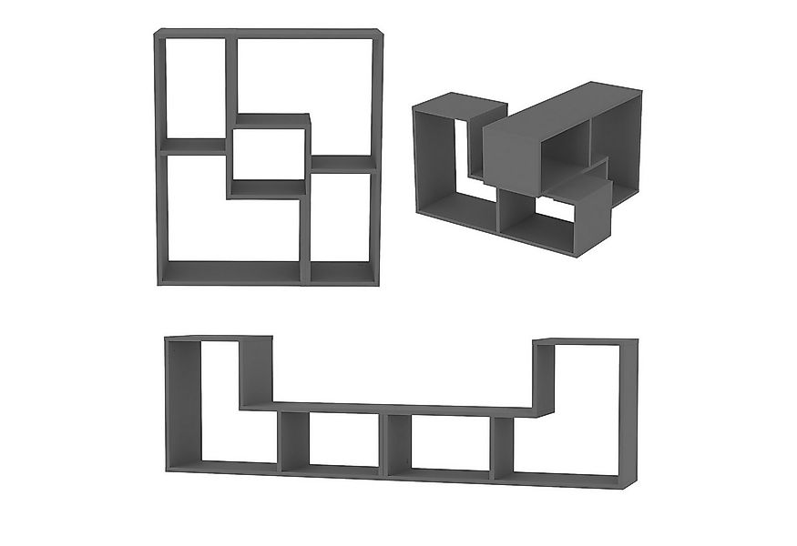 en.casa TV-Board (2 tlg), »Hustersurd« Modulares Möbelset Standregal Coucht günstig online kaufen