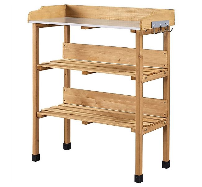 Yaheetech Pflanztisch 3-Schichtiger Pflanztisch mit verzinkter Arbeitsplatt günstig online kaufen