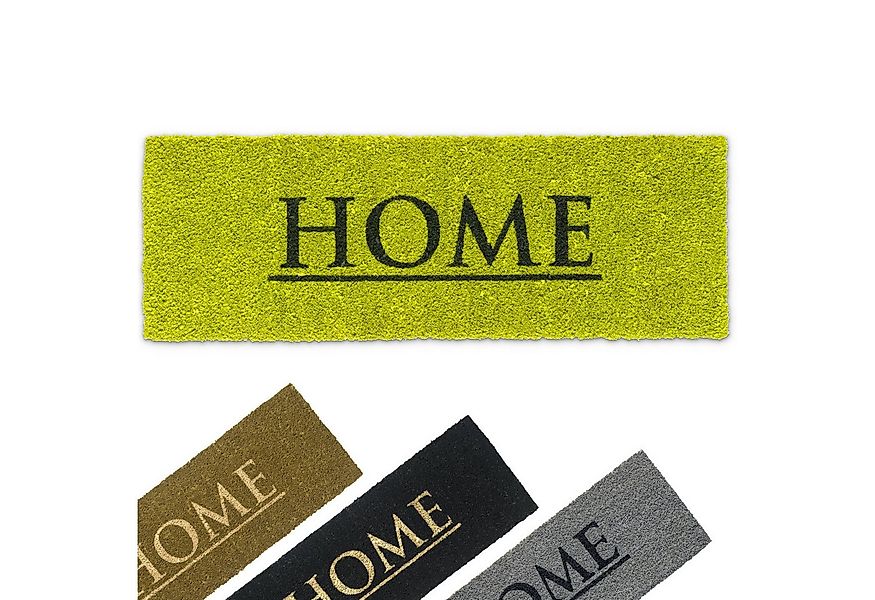 matches21 HOME & HOBBY Fußmatte Kokosmatte Home 26x75 cm grün als aussen Sa günstig online kaufen