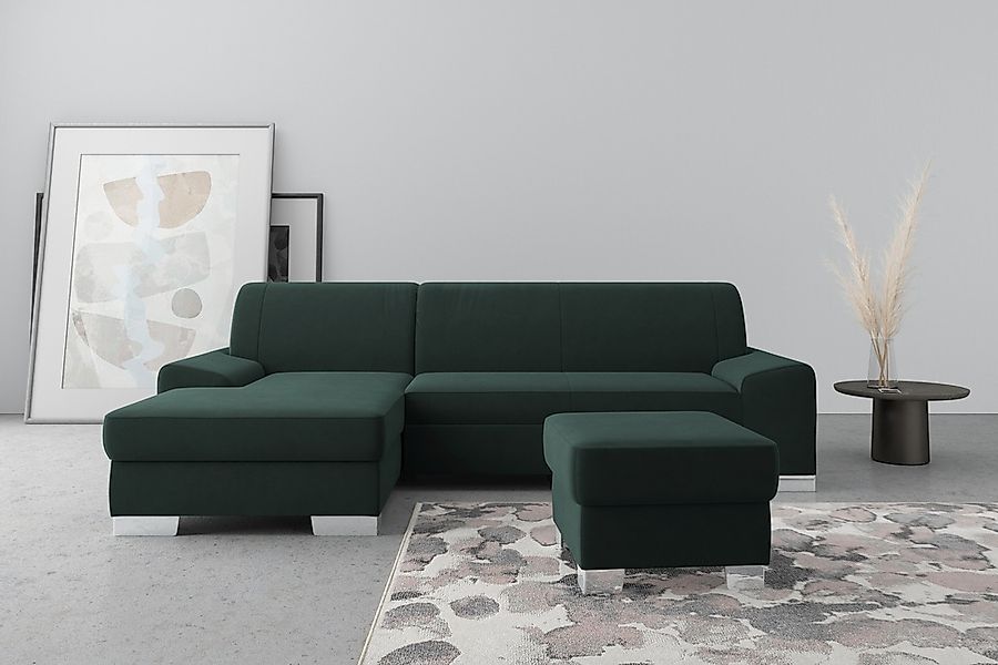 DOMO collection Ecksofa "Anzio L-Form, whlw. Bettfunktion, Federkern, hochw günstig online kaufen