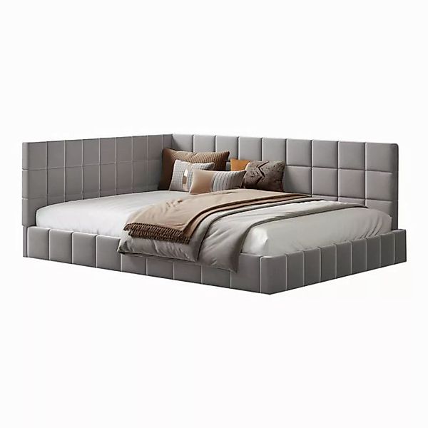 HAUSS SPOLE Schlafsofa 140*200 Multifunktionsbett mit Lattenrost aus Samtst günstig online kaufen