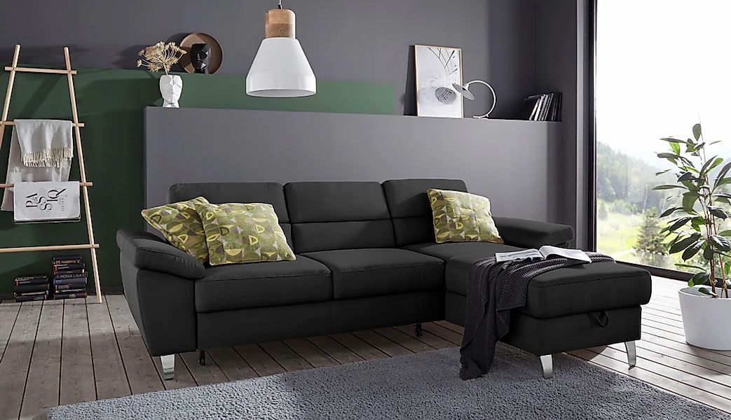 sit&more Ecksofa »Sorano L-Form«, wahlweise mit Bettfunktion und Bettkasten günstig online kaufen