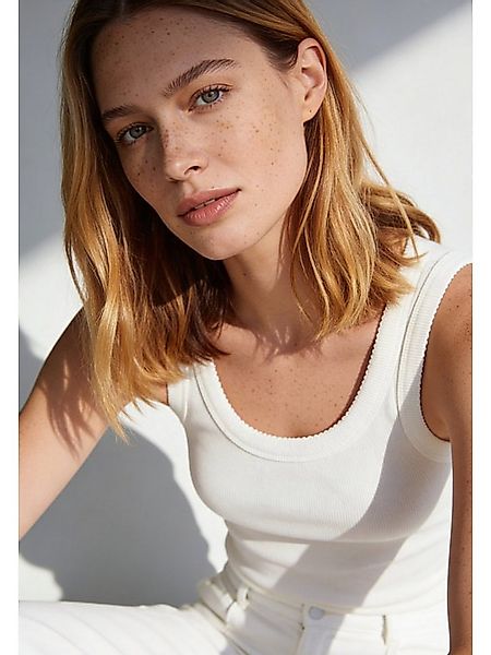 MORE&MORE Shirttop schmales Tank-Top, gerippt günstig online kaufen