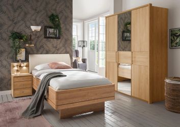WIEMANN Nachtkonsole "Kiruna, Eiche teilmassiv, Made in Germany, mit Soft-C günstig online kaufen