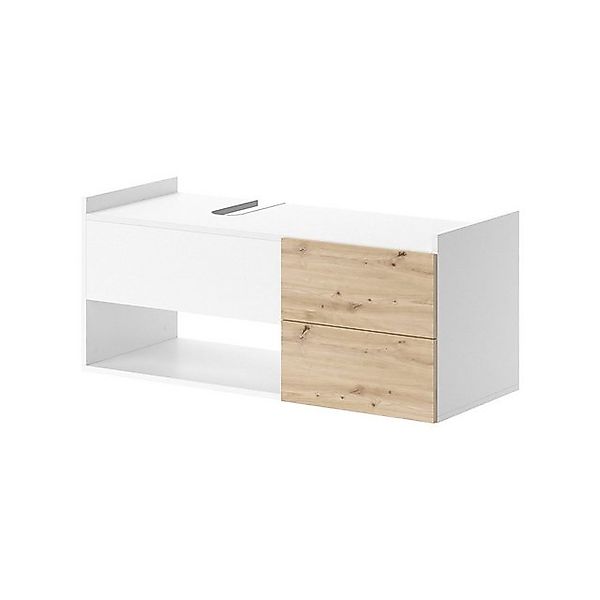 Vicco Waschbeckenunterschrank Alf, Weiß/Eiche, 105 x günstig online kaufen