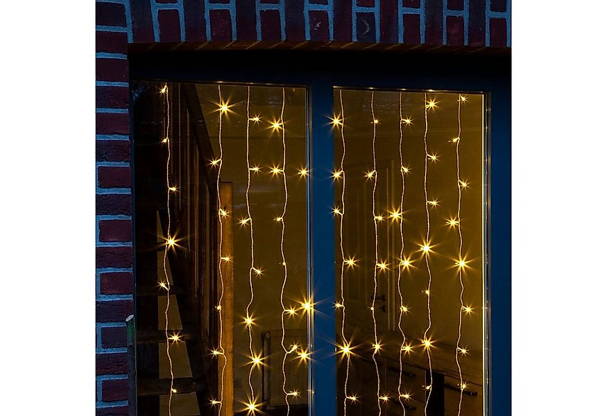 GartenHero LED-Lichtervorhang 120 LED Lichtervorhang Lichternetz 1x2m Licht günstig online kaufen