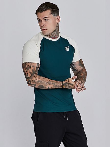 Siksilk T-Shirt SikSilk Herren Grün Ecru günstig online kaufen