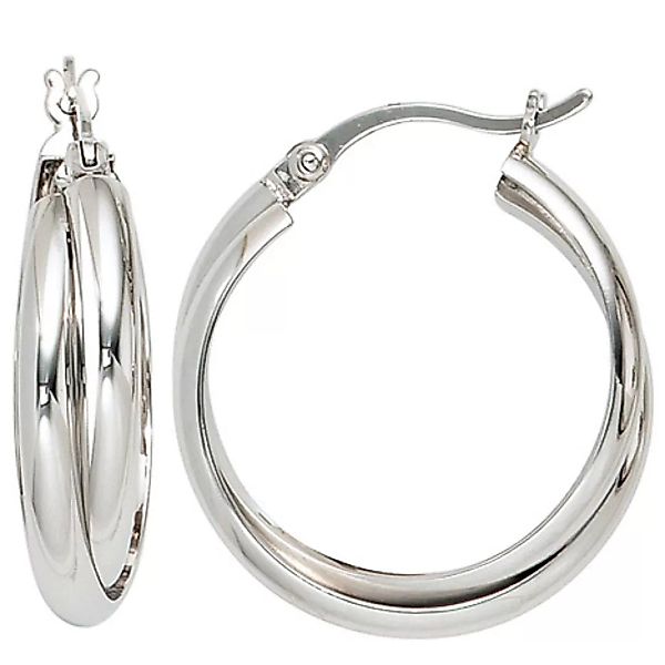 SIGO Creolen rund 925 Sterling Silber Ohrringe Silberohrringe Silbercreolen günstig online kaufen
