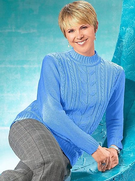 Witt Strickpullover Pullover Langarm Zopfmuster günstig online kaufen