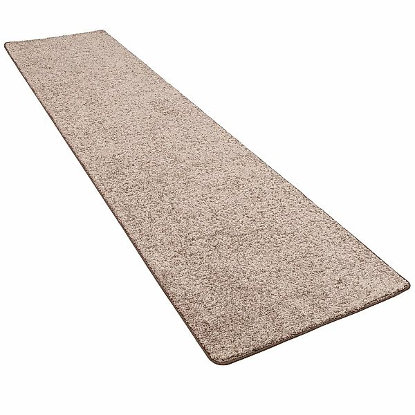 Snapstyle Hochflor Velours Teppich Läufer Mona Taupe 100x200cm günstig online kaufen