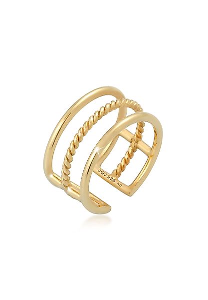 Elli Fingerring Offen Verstellbar 3-reihig Breit günstig online kaufen