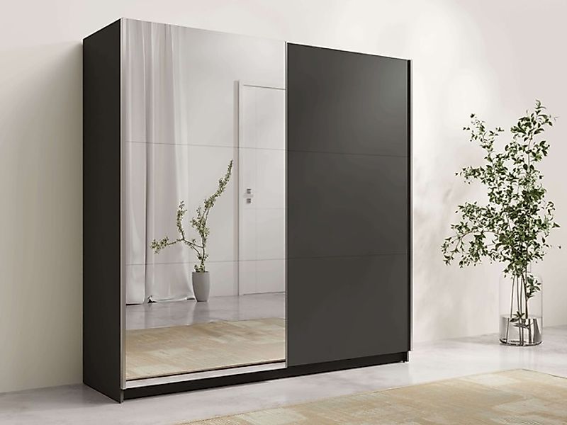 Home affaire Schwebetürenschrank »Kleiderschrank Fresno mit 5 Einlegeböden, günstig online kaufen