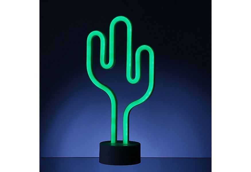 SATISFIRE LED Dekolicht LED Neonlicht Kaktus grün Neonschild Leuchtfigur Ba günstig online kaufen