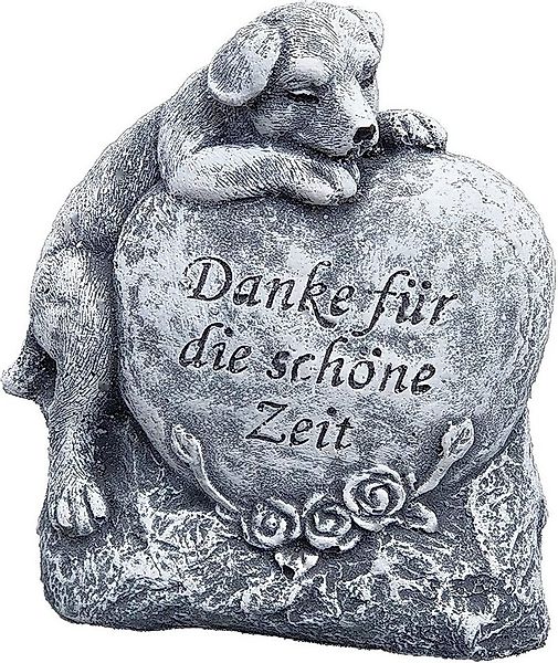 Stone and Style Gartenfigur Steinfigur Grabschmuck Hund " Danke für die sch günstig online kaufen