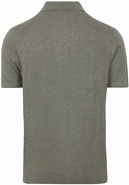 Profuomo Poloshirt Leinen Grün Melange - Größe XL günstig online kaufen