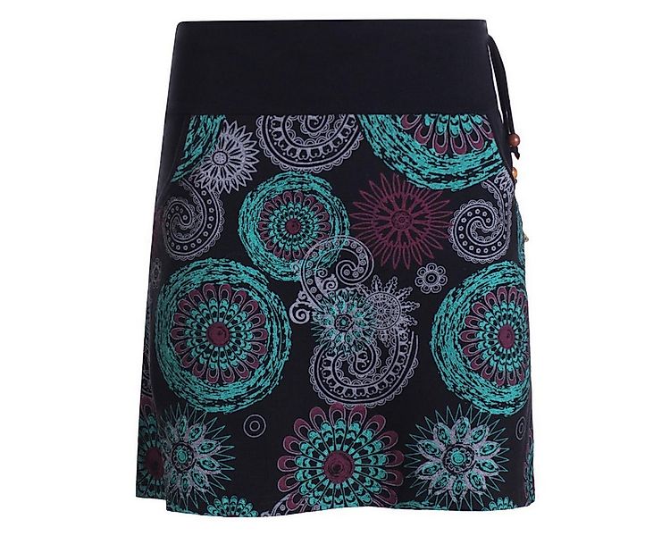 Vishes Minirock Kurzer Damen Baumwoll-Rock Taschen-Rock Mini-Röcke Mandalas günstig online kaufen