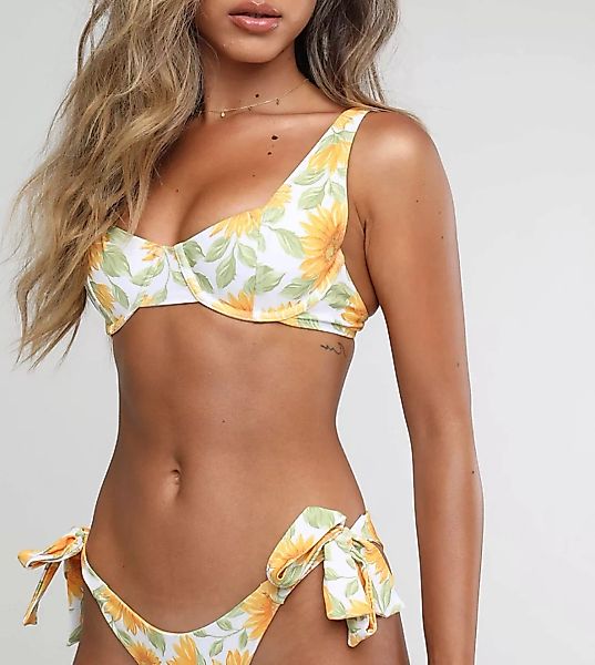Kulani Kinis – Bikinihose mit hohem Beinausschnitt, seitlicher Schnürung un günstig online kaufen