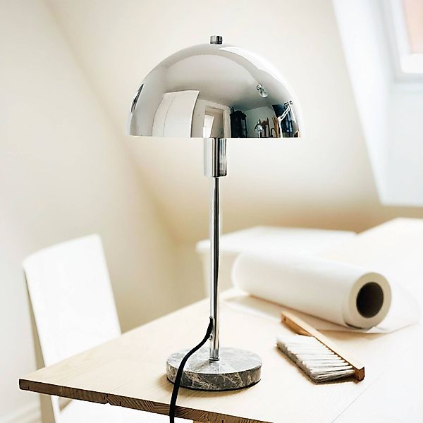 Dyberg Larsen Tischlampe Stockholm, Höhe 41 cm Metall/Marmor günstig online kaufen