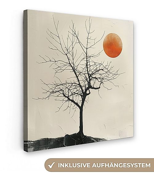 OneMillionCanvasses® Leinwandbild Baum - Sonne - Modern - Landschaft, Fotod günstig online kaufen