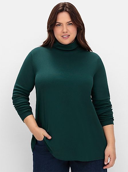Sheego T-Shirt Rollkragenshirt günstig online kaufen