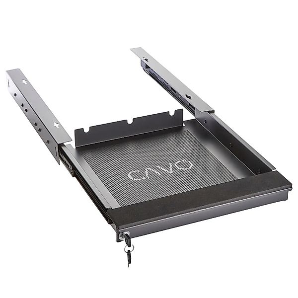 SOTECH CAVO Unterbau Laptop Schublade 380 x 446 x 55 mm Schwarz Abschließba günstig online kaufen