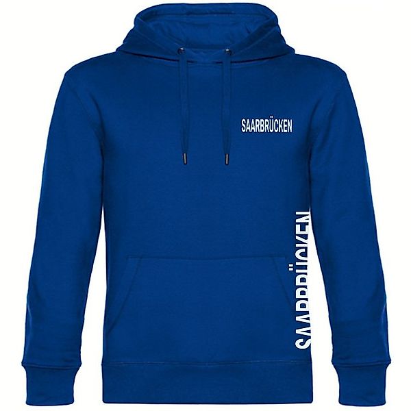 multifanshop Kapuzensweatshirt Saarbrücken - Brust & Seite - Hoodie günstig online kaufen