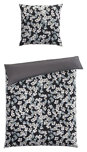 Bettwäsche IDA, Wendebettwäsche, Schwarz, 135 x günstig online kaufen