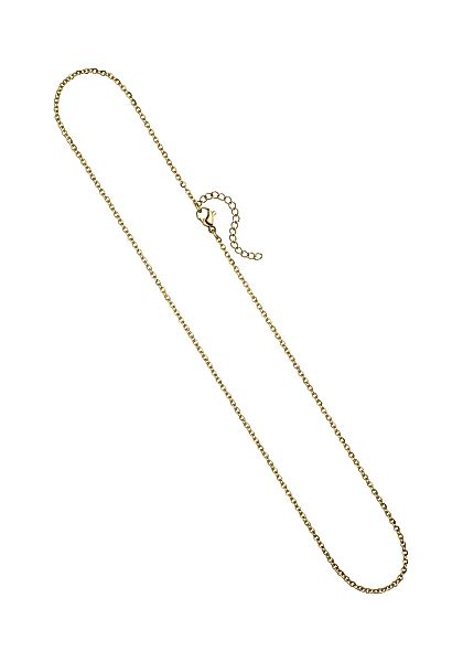 JOBO Edelstahlkette "Halskette", Edelstahl goldfarben 46 cm 1,9 mm günstig online kaufen
