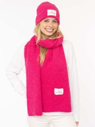 Zwillingsherz Strickschal "Zwillingsherz Patch", gerippt, mit günstig online kaufen