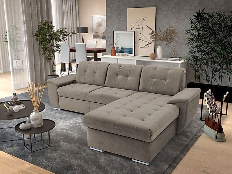 exxpo - sofa fashion Ecksofa »Derby Inkl. Kopfteilverstellung, wahlw. Bett günstig online kaufen