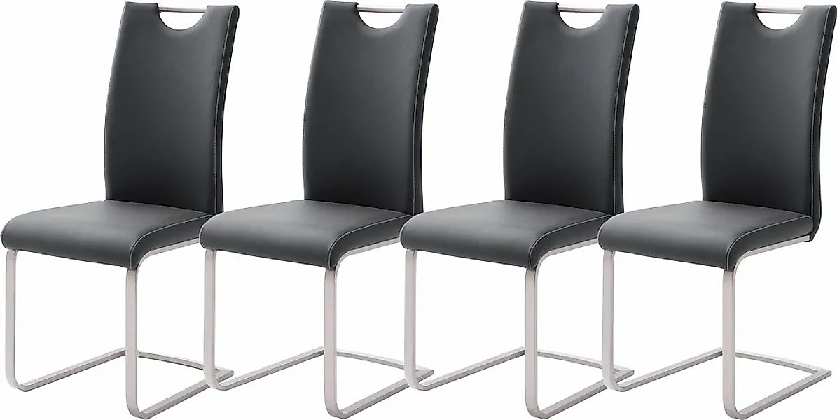MCA furniture Freischwinger "Paulo" (Set) 4 Stk. Kunstleder Stuhl belastbar günstig online kaufen