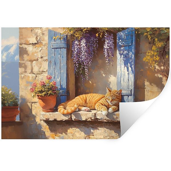 MuchoWow Wandsticker Katze - Fensterbank aus günstig online kaufen