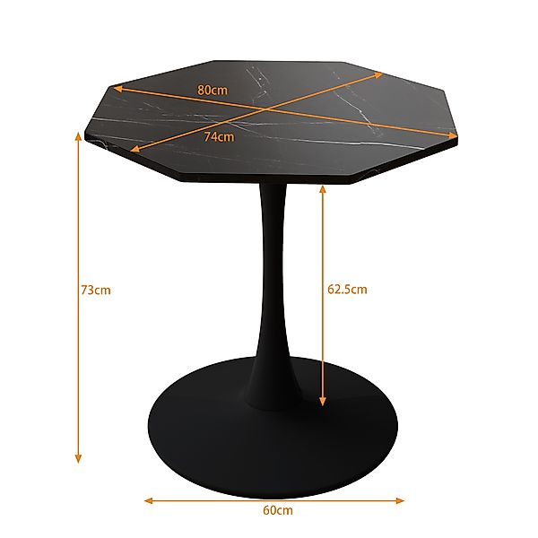 Celya Esstisch 80cm Moderner achteckiger Couchtisch günstig online kaufen