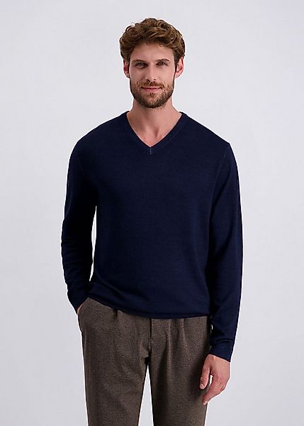 Pierre Cardin V-Ausschnitt-Pullover aus 100% Wolle günstig online kaufen