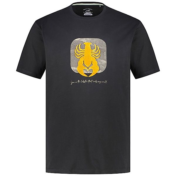 Hajo T-Shirt mit Flockprint Farbe schwarz Größe: 6XL günstig online kaufen