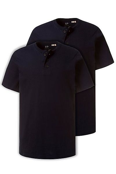 JP1880 T-Shirt Henleys Basic 2er-Pack Rundhals Knopfleiste (2-tlg) günstig online kaufen