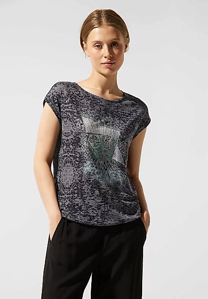 STREET ONE T-Shirt, mit überschnittenen Schultern günstig online kaufen