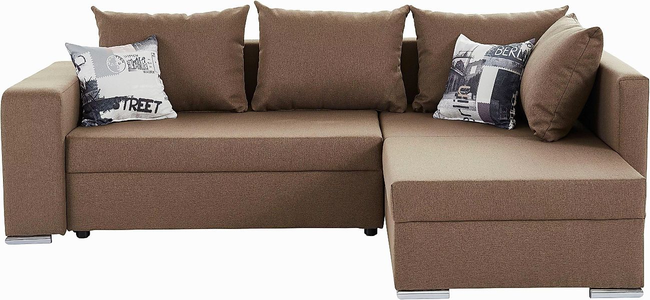 COLLECTION AB Ecksofa "John L-Form", mit Bettfunktion, Bettkasten und integ günstig online kaufen