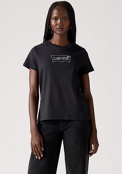 Levi's® Rundhalsshirt THE PERFECT TEE mit Logo im Metallic-Holo Print günstig online kaufen