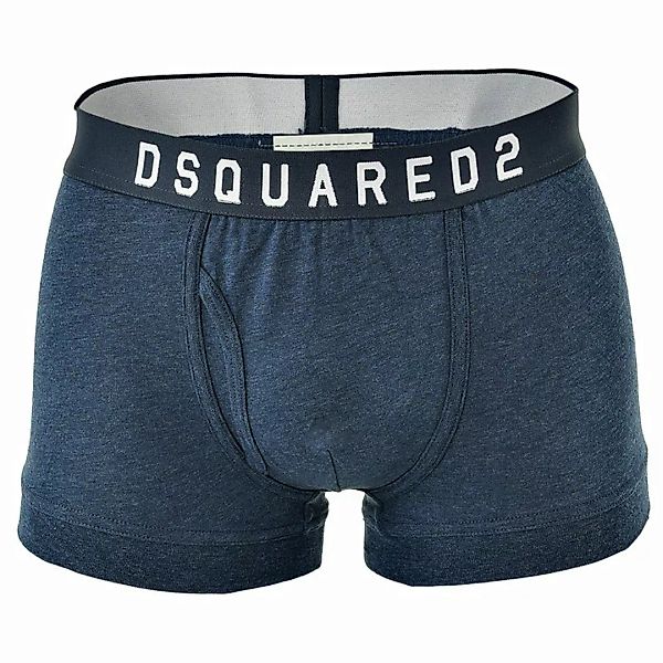 DSQUARED2 Herren Boxer Short - Trunk, Logobund, Baumwolle, einfarbig Blau S günstig online kaufen